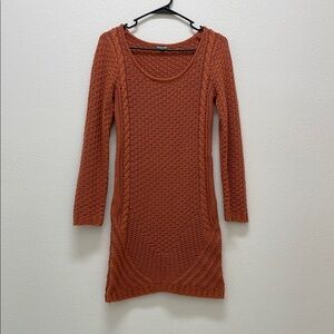 Charlotte Russe Burnt Orange Knit Dress Size S